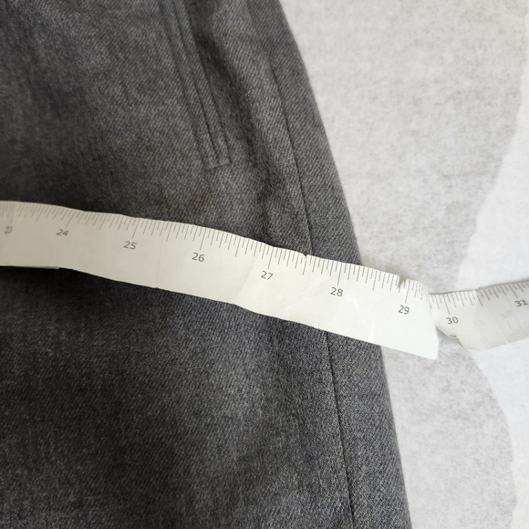 CHAUS Woman Gray Dress Pants Size 24 NWT Gray Wool Lined - Picture 5 of 8